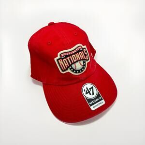 Washington Nationals Throwback ’47 Clean Up Hat | Red | OSFA | MLB